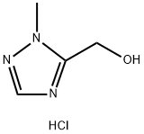 (1-甲基-1H-1,2,4-三唑-5-基)甲醇盐酸盐 结构式