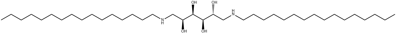 (2R,3R,4R,5S)-1,6-bis(hexadecylamino)hexane-2,3,4,5-tetraol Struktur