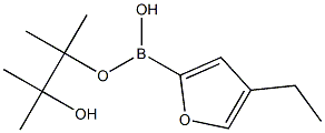 4-Ethylfuran-2-boronic acid pinacol ester 化学構造式