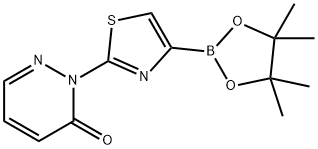 2-(4-(4,4,5,5-tetramethyl-1,3,2-dioxaborolan-2-yl)thiazol-2-yl)pyridazin-3(2H)-one Structure