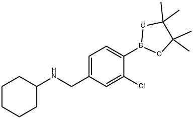 N-(3-Chloro-4-(4,4,5,5-tetramethyl-1,3,2-dioxaborolan-2-yl)benzyl)cyclohexanamine|N-(3-氯-4-(4,4,5,5-四甲基-1,3,2-二氧硼杂环戊烷-2-基)苯基)环己胺