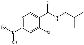 3-Chloro-4-(isobutylcarbamoyl)benzeneboronic acid Structure