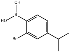 2-Bromo-4-isopropylphenylboronic acid 化学構造式