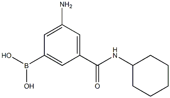 3-Amino-5-(cyclohexylcarbamoyl)phenylboronic acid Structure