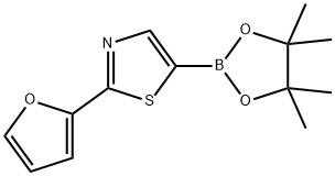 2-(furan-2-yl)-5-(4,4,5,5-tetramethyl-1,3,2-dioxaborolan-2-yl)thiazole Structure