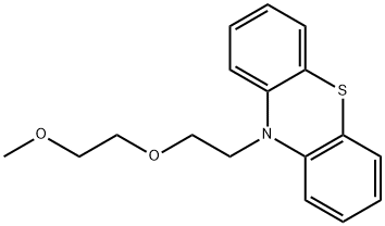 10-[2-(2-Methoxyethoxy)ethyl]-10H-phenothiazine Struktur