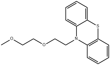 10-[2-(2-甲氧基乙氧基)乙基]-10H-吩噻嗪 结构式