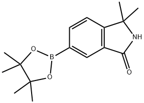 2102195-34-4 3,3-二甲基-6-(4,4,5,5-四甲基-1,3,2-二氧杂硼杂环戊烷-2-基)异吲哚-1-酮