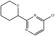 4-chloro-2-(tetrahydro-2H-pyran-2-yl)pyrimidine Structure