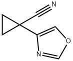 1-Oxazol-4-ylcyclopropanecarbonitrile Structure