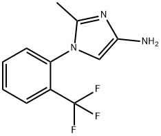 2-methyl-1-(2-(trifluoromethyl)phenyl)-1H-imidazol-4-amine,2110442-18-5,结构式