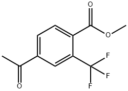 4-Acetyl-2-trifluoromethyl-benzoic acid methyl ester Structure