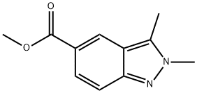 methyl 2,3-dimethyl-2H-indazole-5-carboxylate Struktur