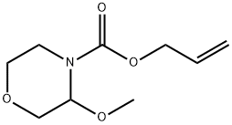 allyl 3-methoxymorpholine-4-carboxylate Struktur