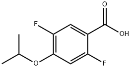2,5-Difluoro-4-isopropoxybenzoic acid Structure
