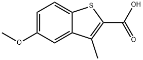 5-甲氧基-3-甲基-1-苯并噻吩-2-羧酸,21243-02-7,结构式