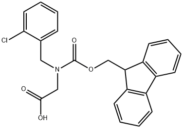 N-Fmoc-2-chlorobenzyl-glycine 结构式