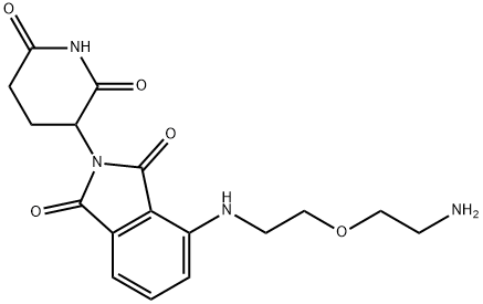 4-((2-(2-氨基乙氧基)乙基)氨基)-2-(2,6-二氧代-哌啶-3-基)异吲哚-1,3-二酮,2138439-12-8,结构式