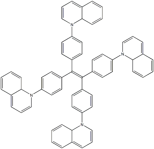 Tetrakis(4-quinolinylphenyl)ethylene Struktur