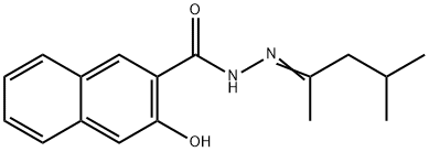 N'-(1,3-dimethylbutylidene)-3-hydroxy-2-naphthohydrazide Struktur
