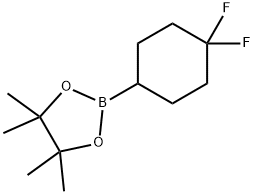 2-(4,4-difluorocyclohexyl)-4,4,5,5-tetramethyl-1,3,2-dioxaborolane, 2152645-00-4, 结构式