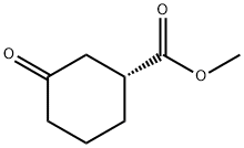 (R)-3-オキソシクロヘキサン-1-カルボン酸メチル 化学構造式