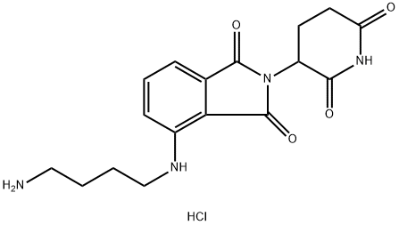 4-[(4-Aminobutyl)amino]-2-(2,6-dioxopiperidin-3-yl)isoindoline-1,3-dione HCl Struktur