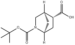 (1R,4S,5R)-2-(叔丁氧基羰基)-2-氮杂双环[2.2.1]庚烷-5-羧酸,2165408-95-5,结构式