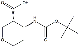 (3R,4R)-4-((tert-butoxycarbonyl)amino)tetrahydro-2H-pyran-3-carboxylic acid|(3R,4R)-4-(TERT-BUTOXYCARBONYLAMINO)TETRAHYDROPYRAN-3-CARBOXYLIC ACID