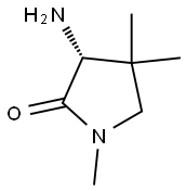 (R)-3-amino-1,4,4-trimethylpyrrolidin-2-one Structure
