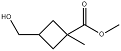 methyl 3-(hydroxymethyl)-1-methylcyclobutane-1-carboxylate Structure