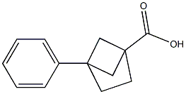 4-phenylbicyclo[2.1.1]hexane-1-carboxylic acid 化学構造式