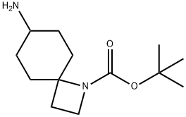 tert-butyl 7-amino-1-azaspiro[3.5]nonane-1-carboxylate 化学構造式