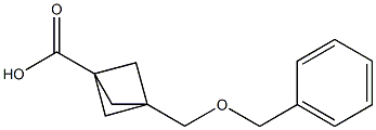 3-((benzyloxy)methyl)bicyclo[1.1.1]pentane-1-carboxylic acid Struktur