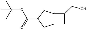 tert-Butyl 6-(hydroxymethyl)-3-azabicyclo[3.2.0]heptane-3-carboxylate Struktur