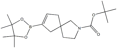 tert-butyl 7-(4,4,5,5-tetramethyl-1,3,2-dioxaborolan-2-yl)-2-azaspiro[4.4]non-7-ene-2-carboxylate Struktur