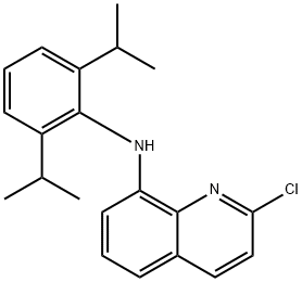 N-[2,6-双(异丙基)苯基]-2-氯-8-喹啉胺, 2170734-03-7, 结构式