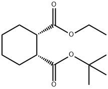 (1S,2R)-Ethyl 2-(tert-butoxycarbonyl)cyclohexanecarboxylate 化学構造式