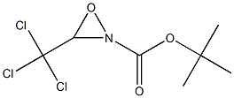 2-Oxaziridinecarboxylic acid, 3-(trichloromethyl)-, 1,1-dimethylethyl ester 化学構造式