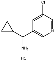 (5-Chloropyridin-3-yl)(cyclopropyl)methanamine dihydrochloride Struktur