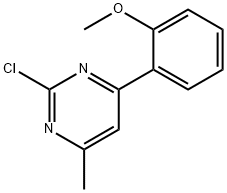 2-Chloro-6-(2-methoxyphenyl)-4-methylpyrimidine Structure