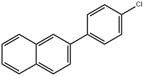 2-(4-クロロフェニル)ナフタレン 化学構造式
