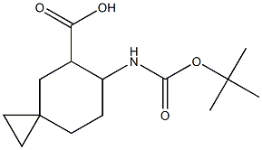 6-((叔丁氧羰基)氨基)螺[2.5]辛烷-5-羧酸 结构式