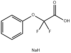 钠 2,2-二氟-2-苯氧基醋酸盐,2219378-88-6,结构式