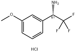 (1S)-2,2,2-TRIFLUORO-1-(3-METHOXYPHENYL)ETHYLAMINE HYDRICHLORIDE Structure