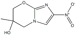 6-甲基-2-硝基-6,7-二氢-5H-咪唑并[2,1-B] [1,3]噁嗪-6-醇 结构式