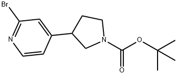 2222933-89-1 tert-butyl 3-(2-bromopyridin-4-yl)pyrrolidine-1-carboxylate
