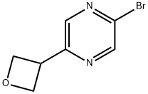 2-bromo-5-(oxetan-3-yl)pyrazine Structure