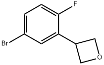 3-(5-bromo-2-fluorophenyl)oxetane,2222935-63-7,结构式