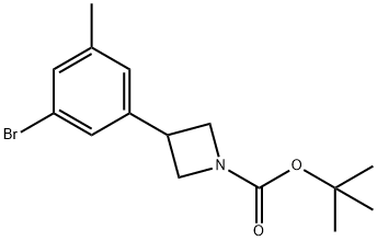 tert-butyl 3-(3-bromo-5-methylphenyl)azetidine-1-carboxylate Structure